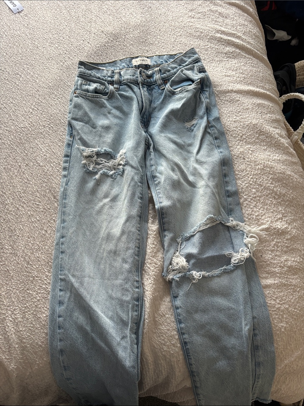 PacSun Light Blue Distressed Boyfriend Jeans